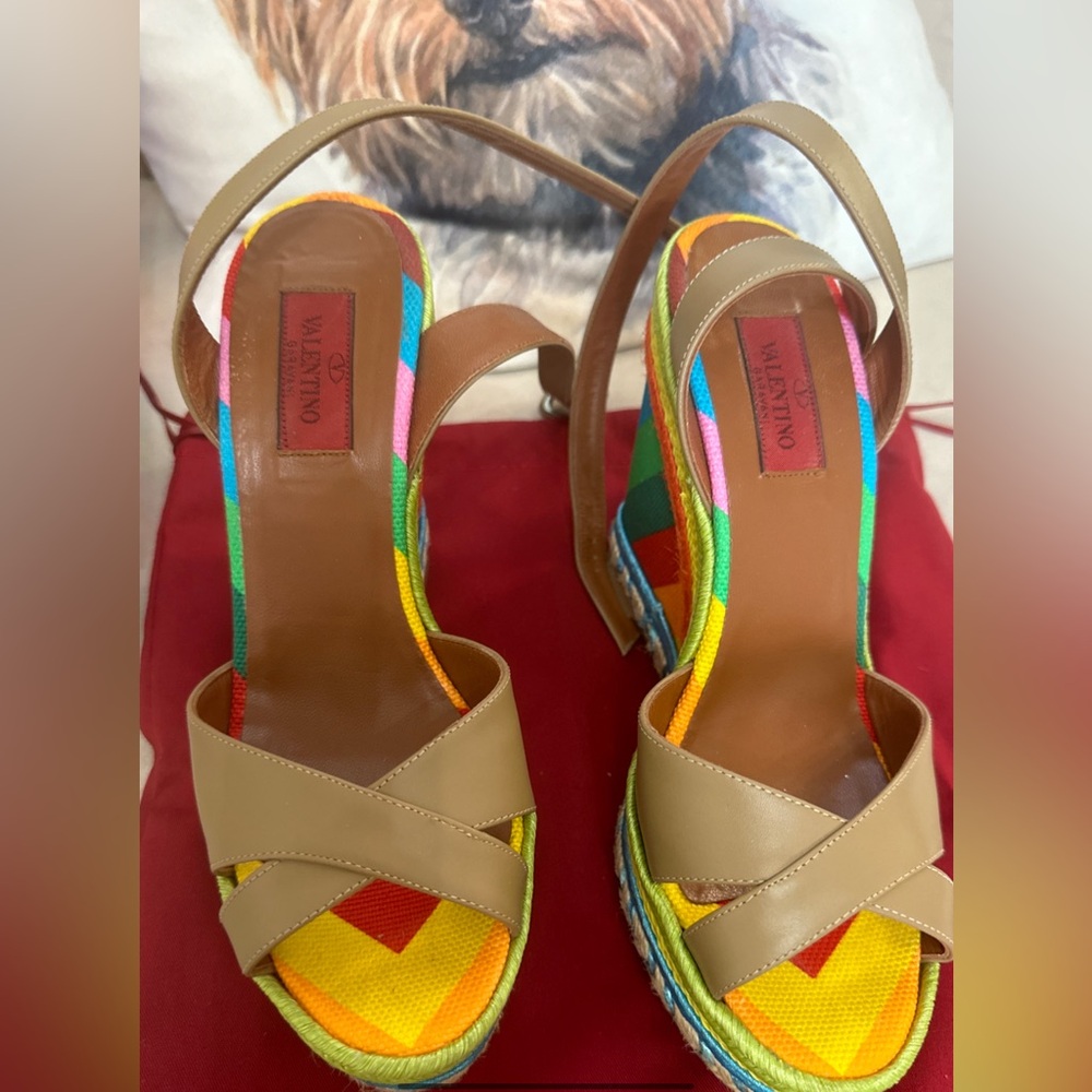 Valentino size 38 wedge. No exchanges or returns